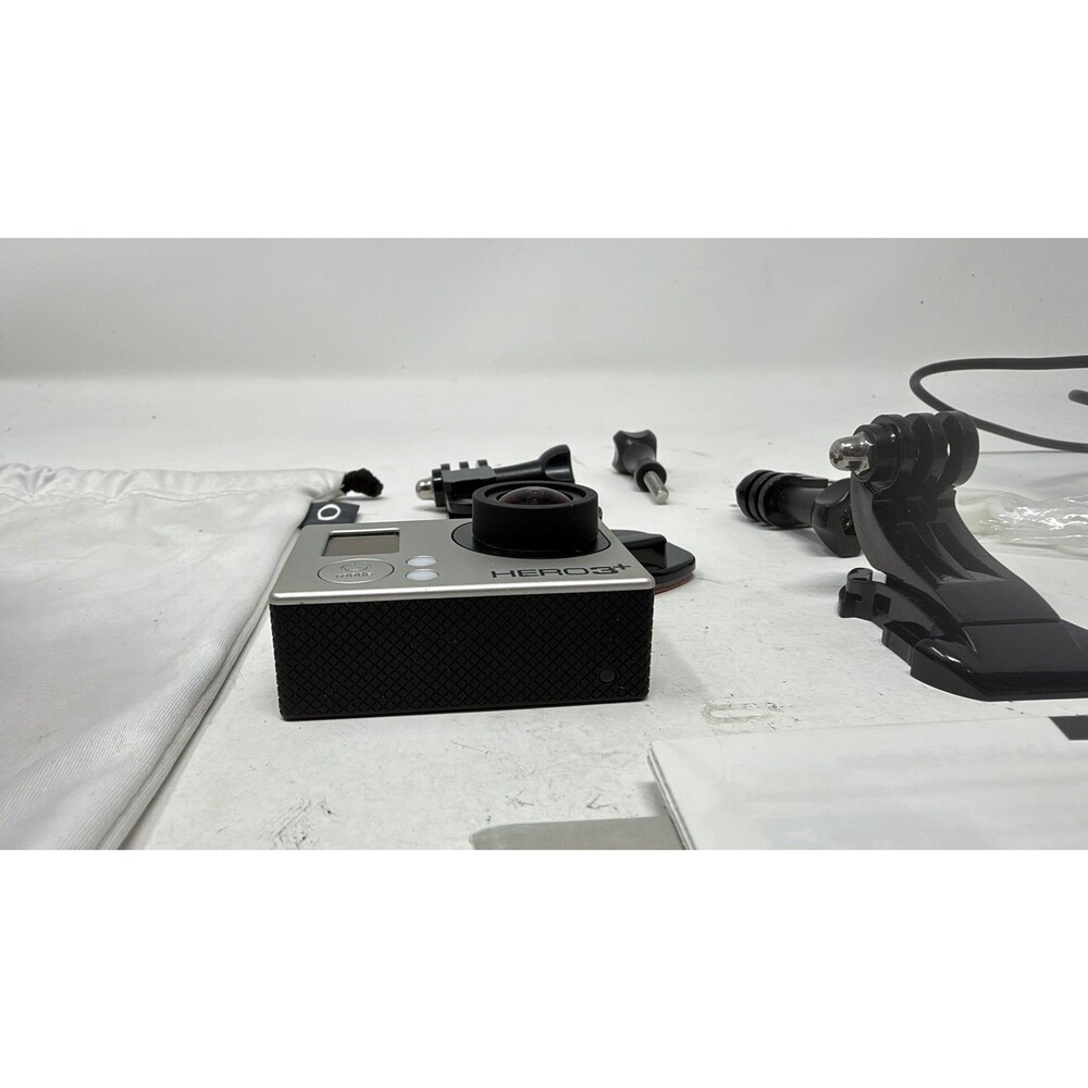 GoPro Hero 3+ Action Camera - Silver With Battery, Case, & More - Tested Works - Picture 7 of 12